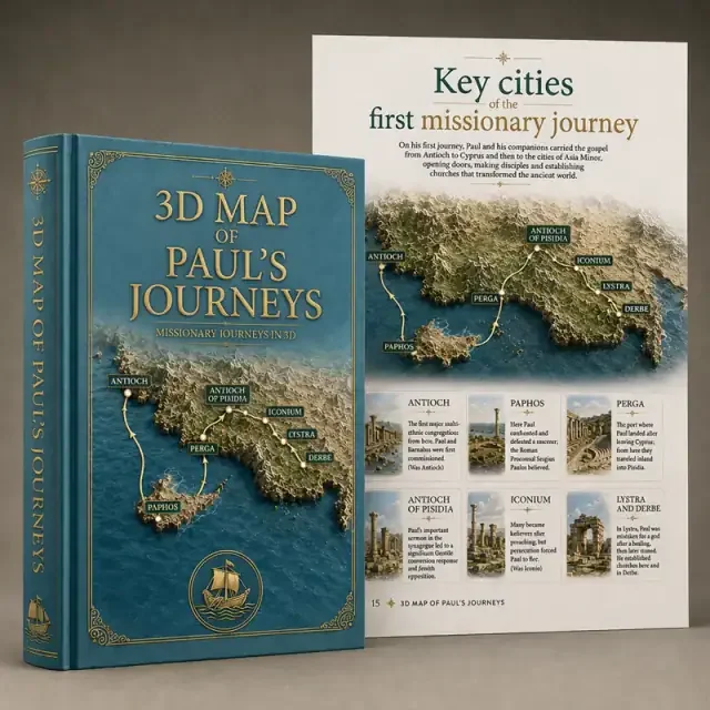 3D Map of Paul’s Journeys