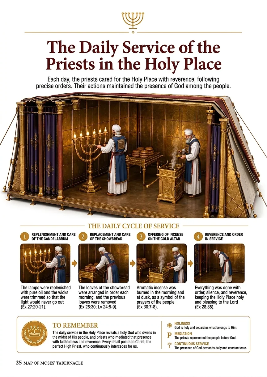 The daily service of the priests