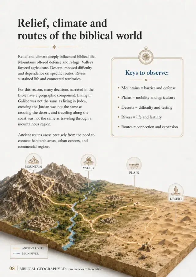 Terrain, climate & biblical routes