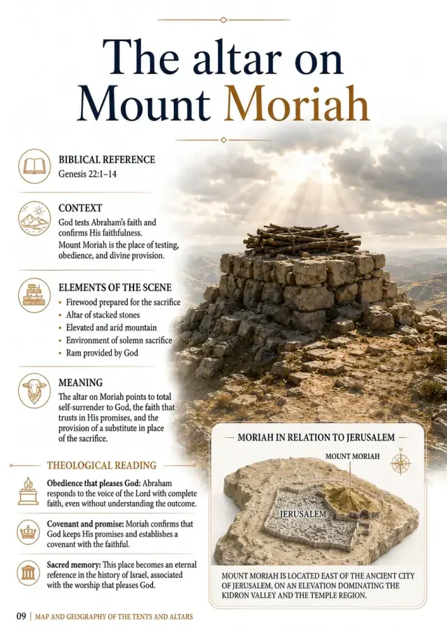 The altar on Mount Moriah